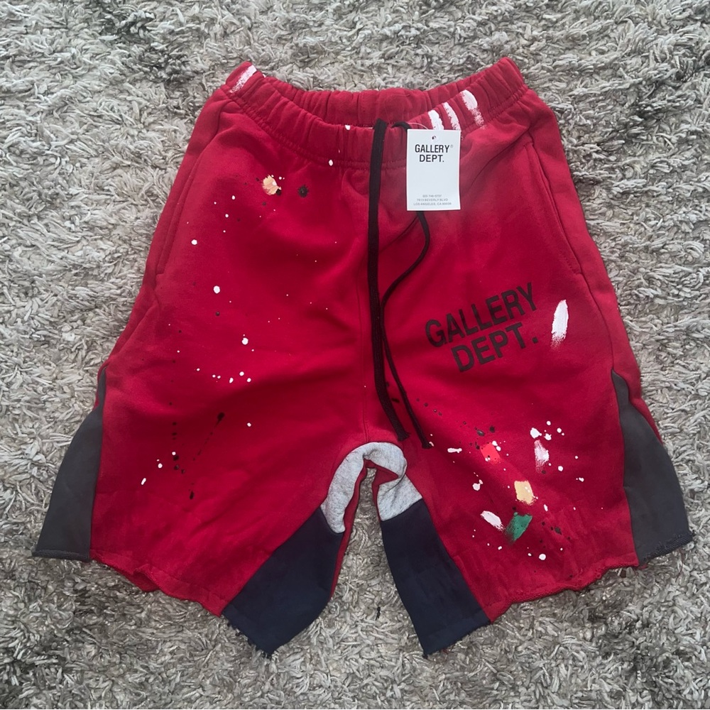 Paint Sweatpants Material Shorts - Picture 2 of 5